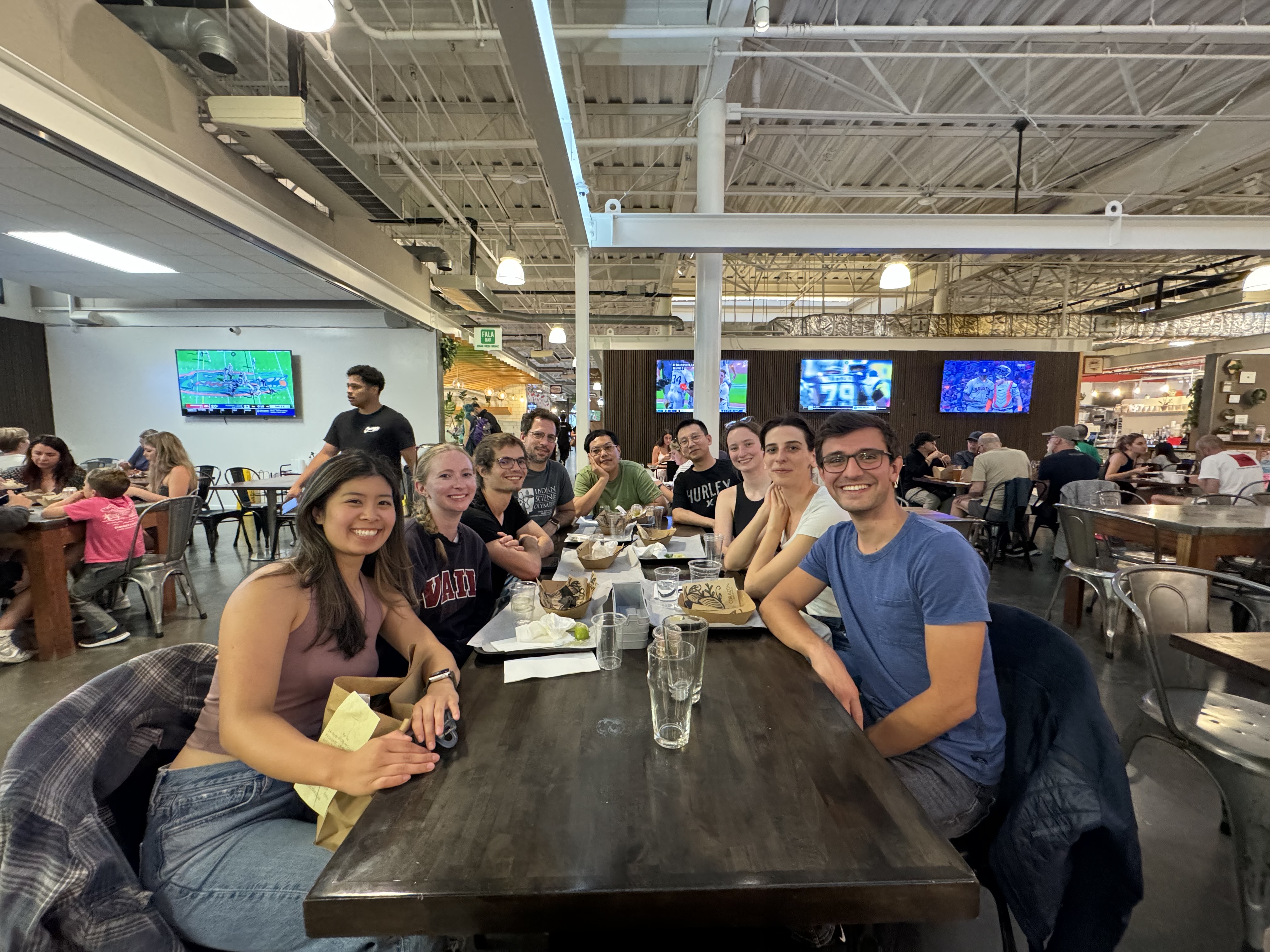 Scott lab eats dinner